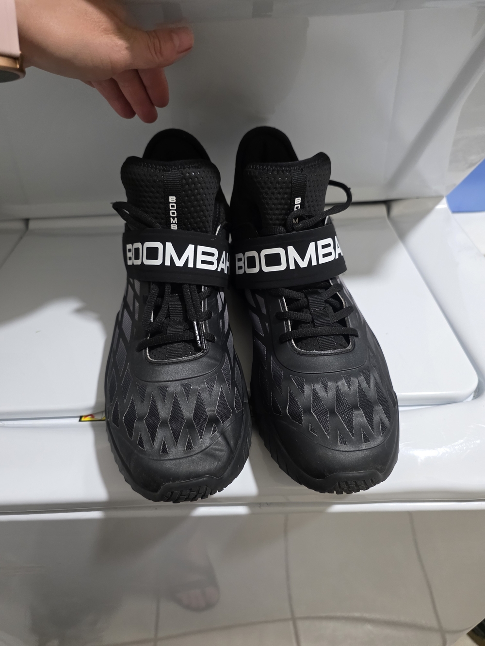 Black Athletic Shoes with Strap